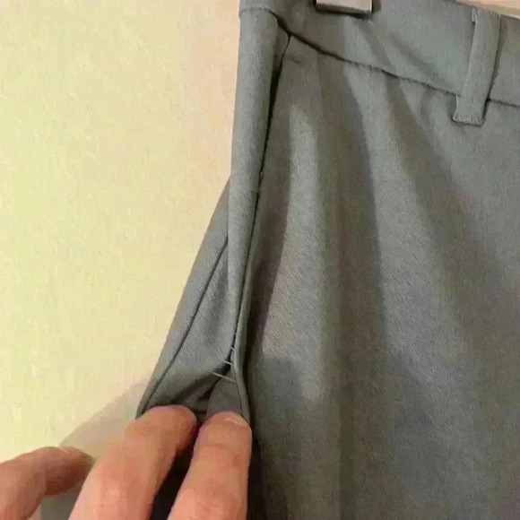 Banana Republic SCULPTED BOOTCUT PANT Stretch Size 12 P Grey - Picture 4 of 12